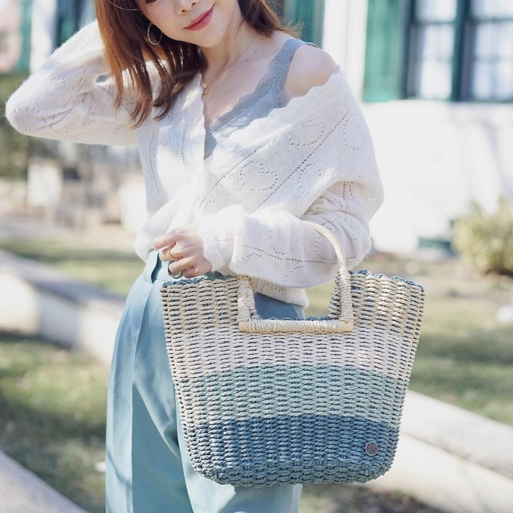 Billabong x Salty Blonde Ride the Wave Straw Bag